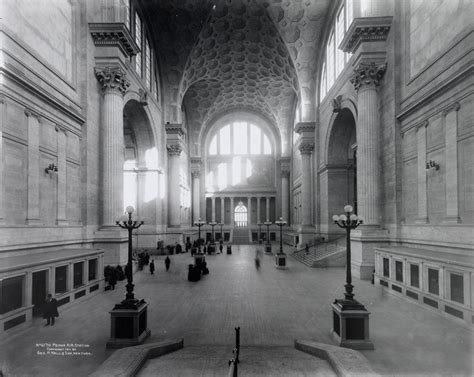 Pennsylvania Station Waiting Room, looking north. Photograph, 1911, by George P. Hall & Son, PR ...