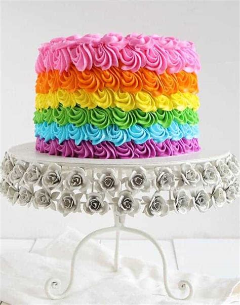 Rainbow Birthday Cake - i am baker