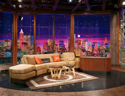 Tv talk show sitting area | Tv set design, Set design theatre, Stage set design