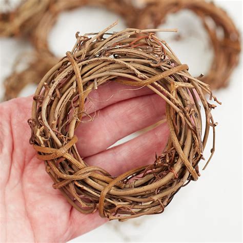 3" Small Natural Grapevine Wreaths - Floral Design Accessories - Floral ...