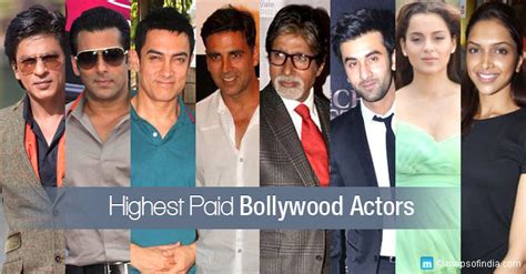 Top Highest Paid Actors in Bollywood, Expensive Bollywood Actors - Movies