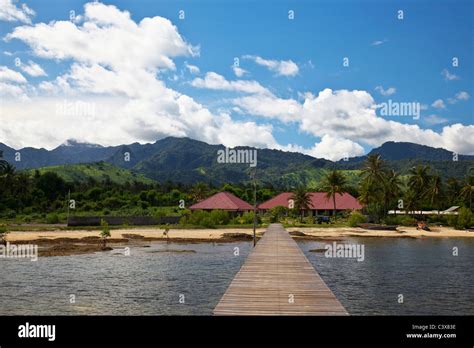 Beach with Jetty Stock Photo - Alamy