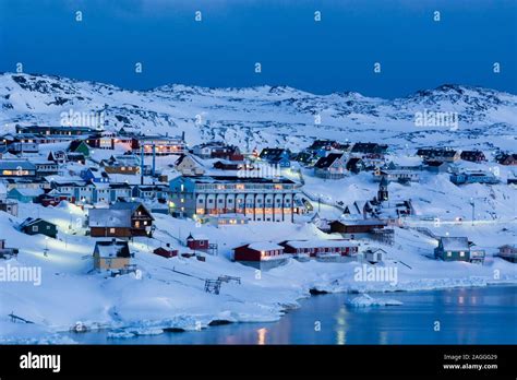 Hotel and resort, Ilulissat, Greenland Stock Photo - Alamy