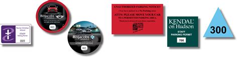 Parking Permit Decals | Parking Stickers and Permits | Clear or Reflective