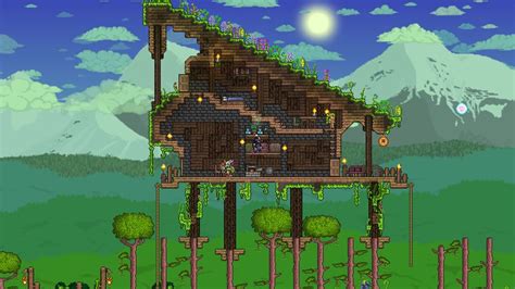 My Jungle themed house. : Terraria