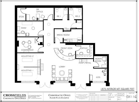 Our Top 15 Floor Plans For Chiropractic Offices | CrossFields | Hospital floor plan, Office ...