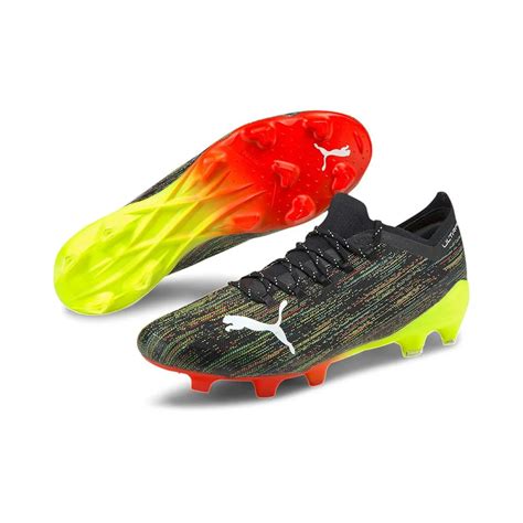 Puma Ultra 1.2 FG/AG Football Boots Yellow, Goalinn