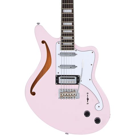 D'Angelico Premier Series Bedford SH Limited-Edition Electric Guitar With Tremolo Shell Pink ...