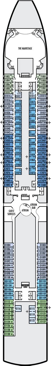 Nieuw Amsterdam Deck plan & cabin plan