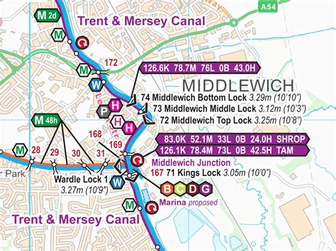 Trent & Mersey Canal Map – Waterway Routes