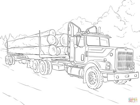 Semi Truck Coloring Pages at GetColorings.com | Free printable ...