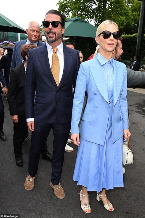 Dave Grohl at Wimbledon with wife Jordyn Blum - Bintano