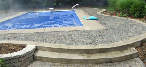 Stamped Concrete Pool Deck, Custom Pool Decks & Walkways