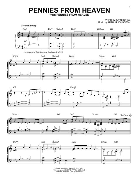 Pennies From Heaven | Sheet Music Direct