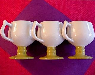 Vintage pedestal mugs | Three highly vitrified vintage resta… | Flickr