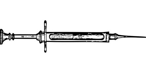 Needle syringe drawing free image download