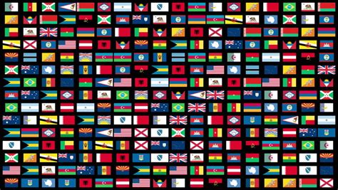 Stock video of flags of the world animation | 3824255 | Shutterstock