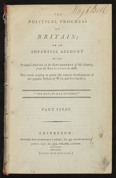 The Political Progress of Britain (Part First.) - Encyclopedia Virginia