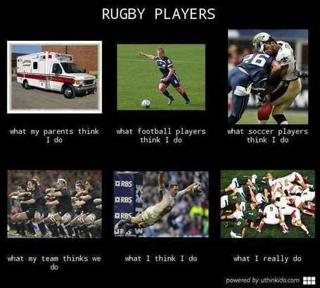 American Football Player Vs Rugby Player