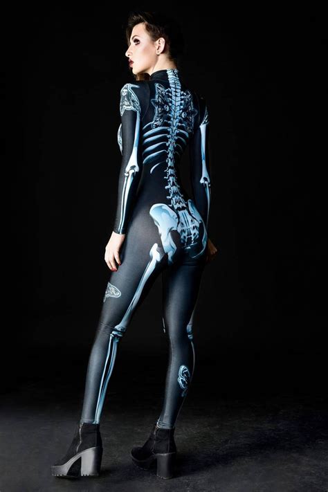 DARK SKELETON Halloween Costume Gothic Skeleton Costume - Etsy