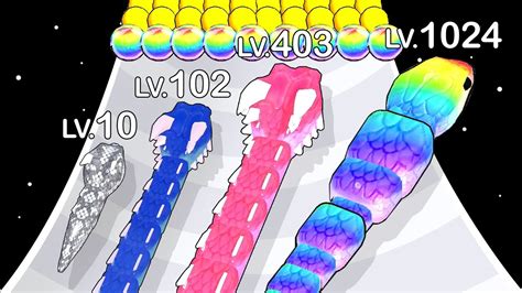 SNAKE CLASH: ASMR Gameplay, Snake Colorful (Max Level) - YouTube