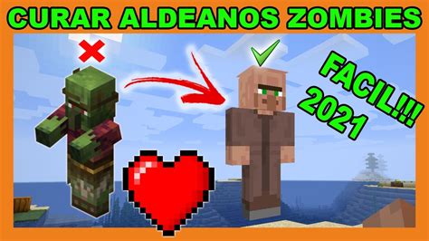 🧟 COMO CURAR ALDEANOS ZOMBIES en MINECRAFT SURVIVAL [MUY FACIL 2022] 🧟 - ⛏️ GUIA MINECRAFT ⛏️ ...