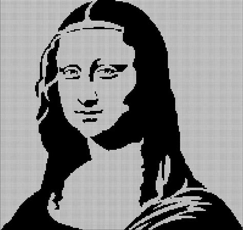 Mona Lisa silhouette cross stitch pattern in pdf | Cross stitch, Stitch patterns, Cross stitch ...