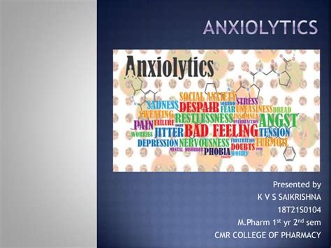 Anxiolytics screening methods | PPT