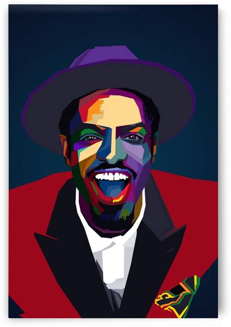 Andre 3000 Rapper Long Art Print | Pop art, Print artist, Rick and ...