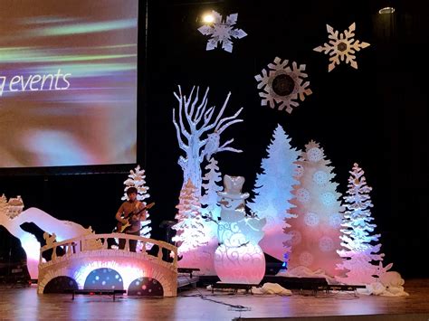 Christmas at Gateway | Christmas stage decorations, Christmas stage ...