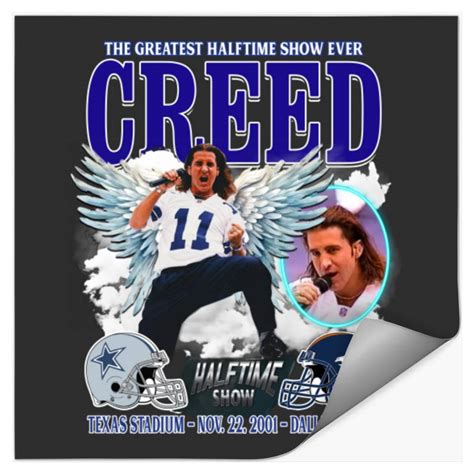 The Greatest Halftime Show Ever Creed Stickers, 2024 Music Concert ...