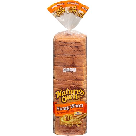 Nature's Own Honey Wheat Thin Sliced, Honey Wheat Sandwich Bread, 20 oz Loaf - Walmart.com