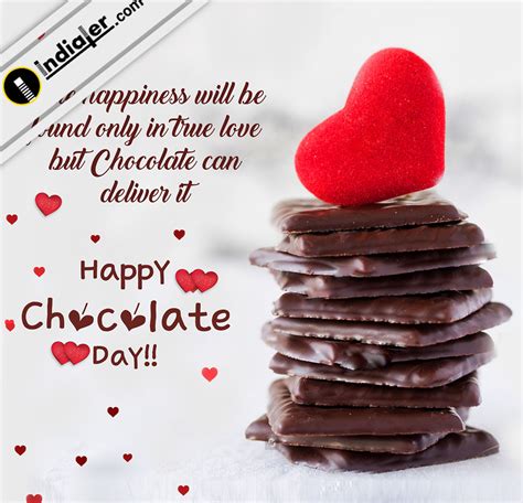 Chocolate Day Cards with Beautiful Message Wallpaper - Indiater