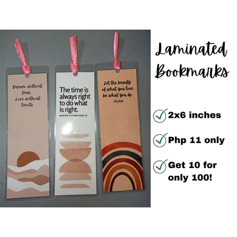 Laminated Bookmarks (Quotes, Bible Verses) | Shopee Philippines