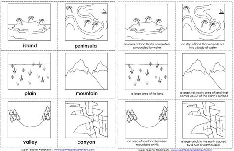 Landforms Coloring Pages - Barry Morrises Coloring Pages