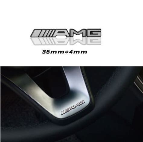 Buy NEW AMG Steering Wheel metal Badge Logo Emblem Mercedes Benz Alloy ...