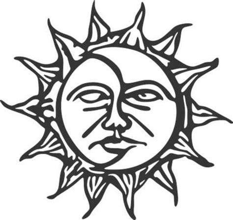 Sun and Moon DXF and SVG File for CNC Plasma Metal Art Water - Etsy