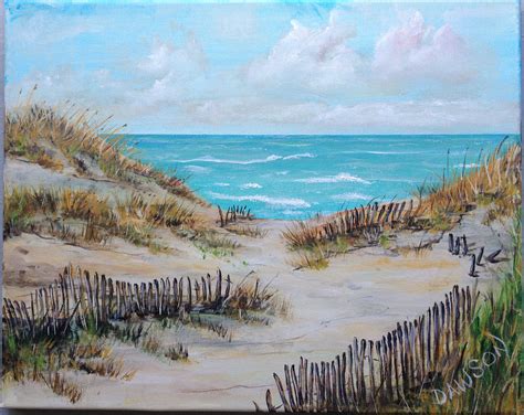 Lonely Beach, Acrylic Painting | Seascape paintings, Beach watercolor, Landscape paintings