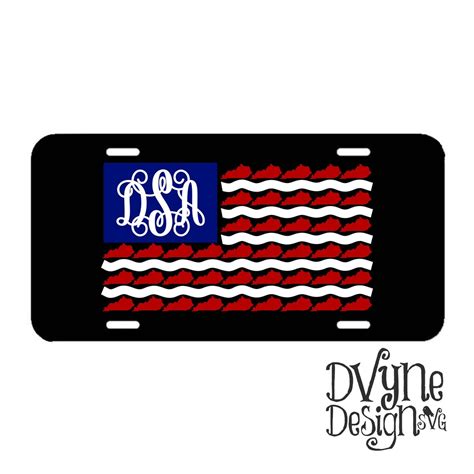 Kentucky American Flag SVG Digital Cut File for Silhouette and - Etsy