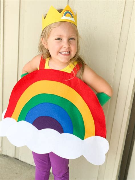 Childs RAINBOW COSTUME / Rainbow Party / Halloween Ready / - Etsy