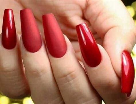 red matte nails | Polished by Crystal