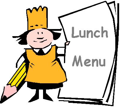 Lunch menu clipart 2 - Clipartix