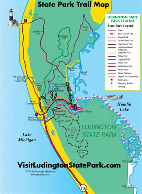 Ludington State Park Map