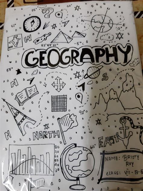 Geography project cover page idea | Project cover page, Geography ...