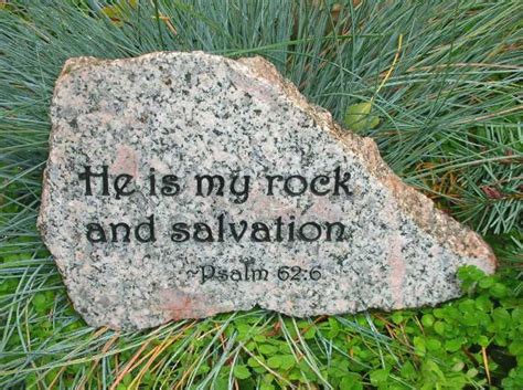 Medium Engraved Granite Stone Bible Quote | Engraved Rock