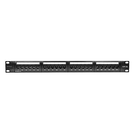 Cat5E 24 Port Patch Panel 110 Style - Ports clearly numbered both on the front and back A colour ...