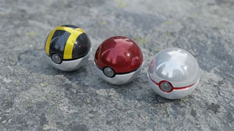 3D model Realistic pokeball - Pokemon VR / AR / low-poly | CGTrader