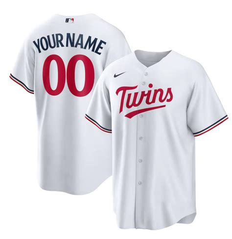 Minnesota Twins Home Replica Custom Jersey