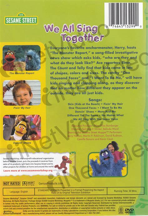 We All Sing Together - (Sesame Street) (Green Spine) on DVD Movie