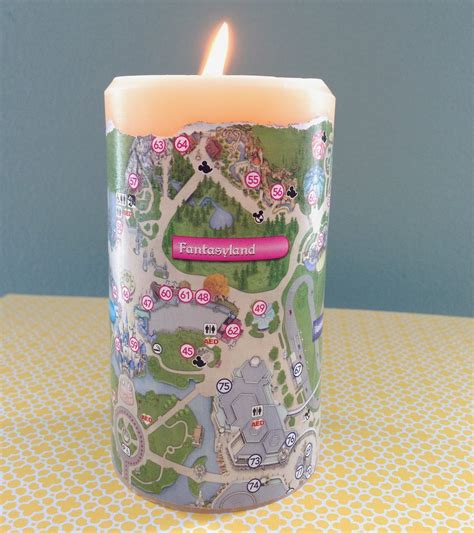 Merryweather's Cottage: Disney Park Map Candle